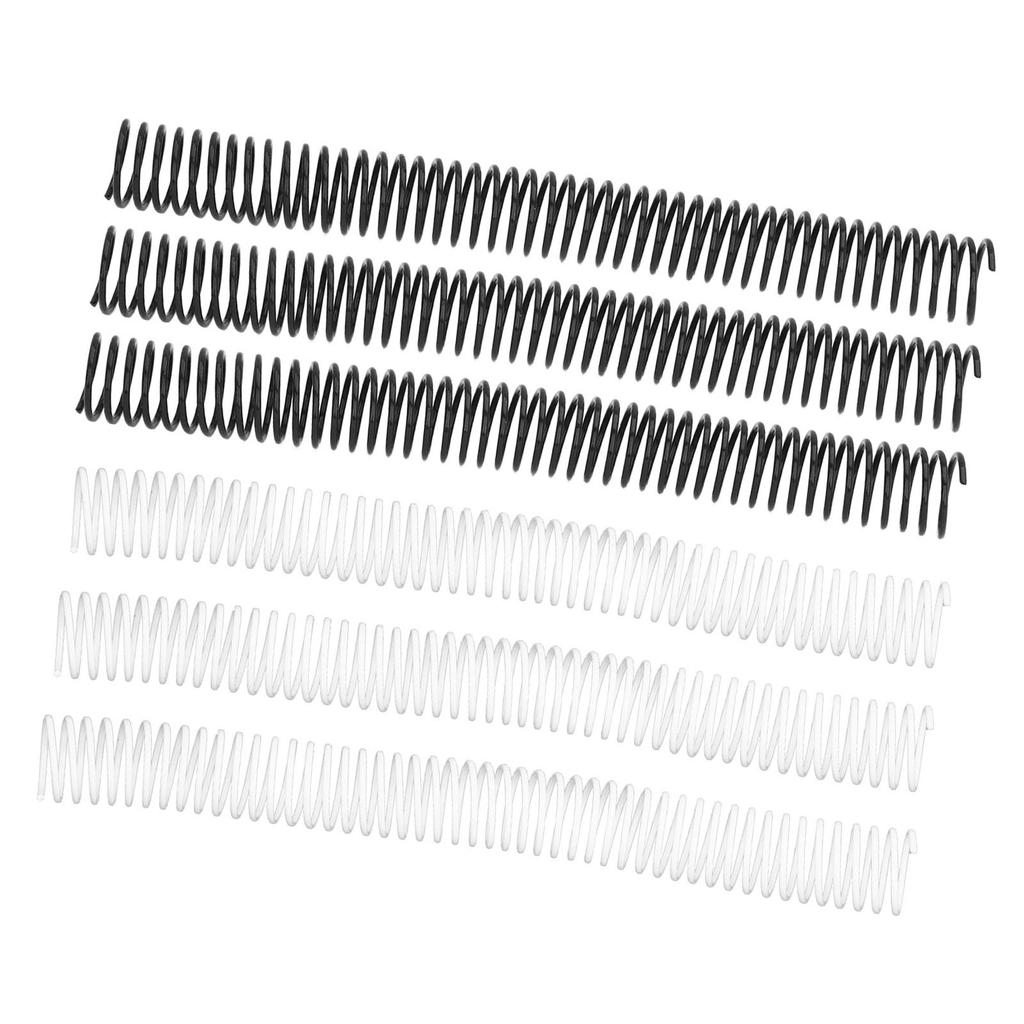 35PCS  Paper Binding Coils 25.4mm Diameter 48 Loops 4:1 Pitch Plastic Spiral Wire Spines 215 Sheet