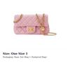 Chanel Sheepskin Material Vintage Gold Chain Bag, Shoulder Bag, Crossbody Bag Mini Women's Light Pink Red AS4041-B10716-NN267