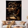 Bruce Lee Tapestry Wall Hanging, Martial Arts Legend Poster Art, Action Wall Decor for Bedroom Living Room Dorm
