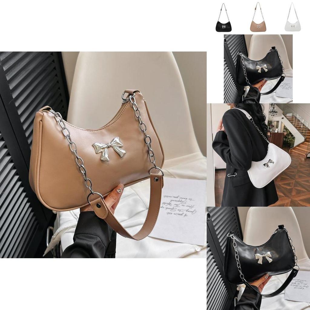 Trendy Soft Polyester Fashionable Women's Handheld Bow Bag With Floral Elements
