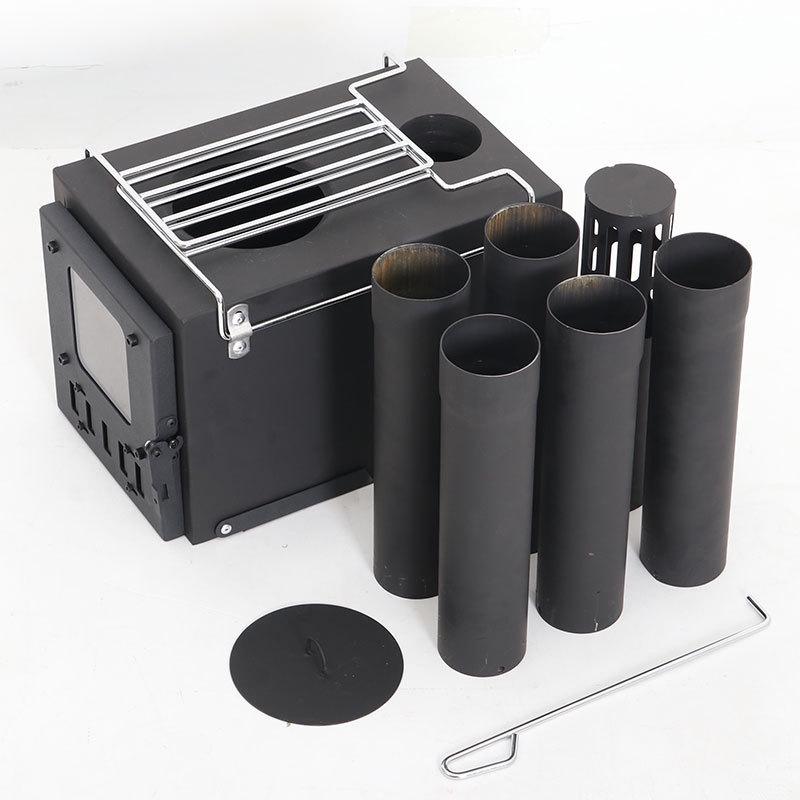 Multifunctional Outdoor Firewood Stove for Winter Fishing, Picnic, Tent Heating, Ice Fishing, and Sauna