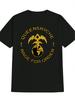 Casual Black T-shirt with Yellow Crown & "QUEEN SRIYCE RAGE for ORDER" Graphic Print - Royal Blue Round Neck Tee