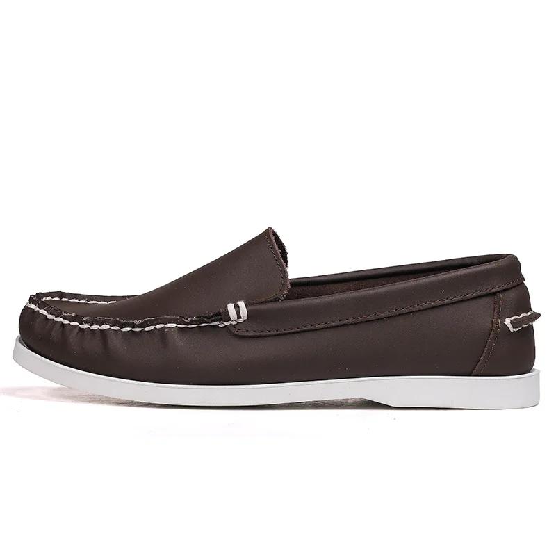 Fashion 2024 Fashion Casual Shoe Italian Designer Genuine Leather Solid Color Mens Shoes Minimalist Business Outdoor Comfort Man Loafers