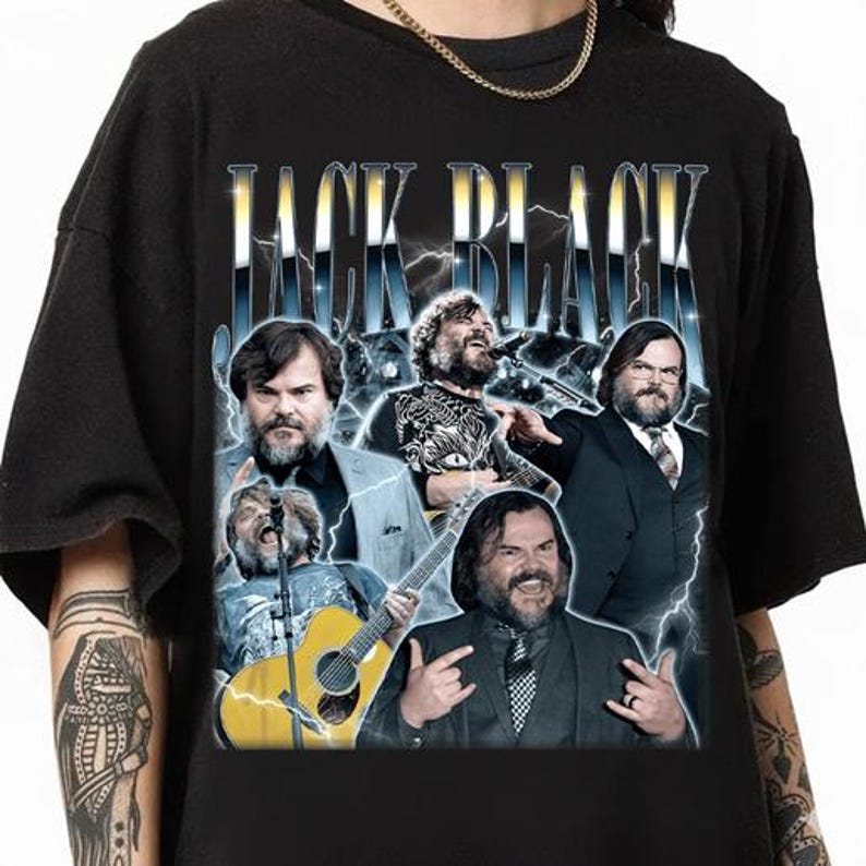 Vintage Jack Black Bootleg Unisex T-Shirt, Retro Jack Black Unisex T-Shirt S