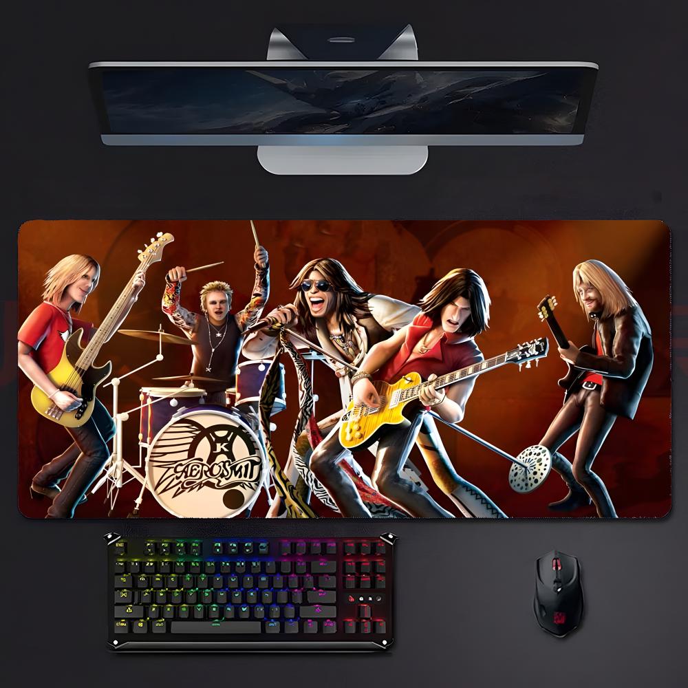 Classic Rock Band AAerosmith Mouse Pad Large Gaming Mousepad With Stitched Edges Thickened Desk Mat Pc