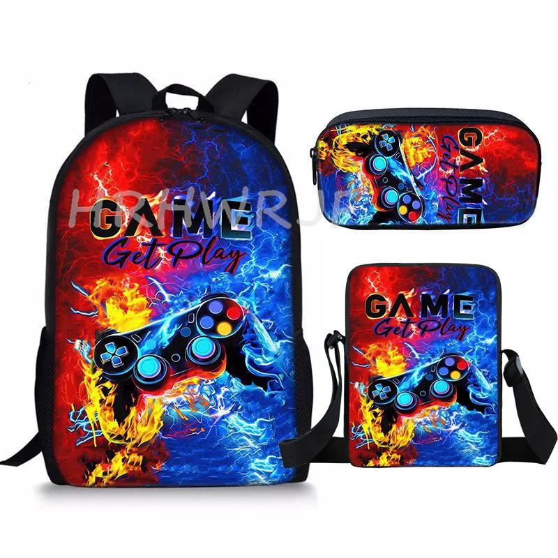 Games Console Backpacks Software Primary Backpacks Shoulder Bags 3D Print Boys Girls School Bag Travel Mochila Student Backpack