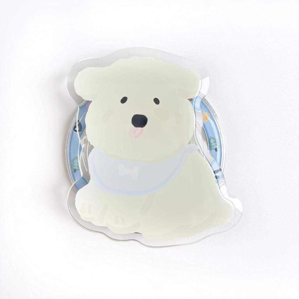 Magsafe Magnetischer Cartoon Handy Airbag Ständer - Einziehbarer Acryl Desktop Halter