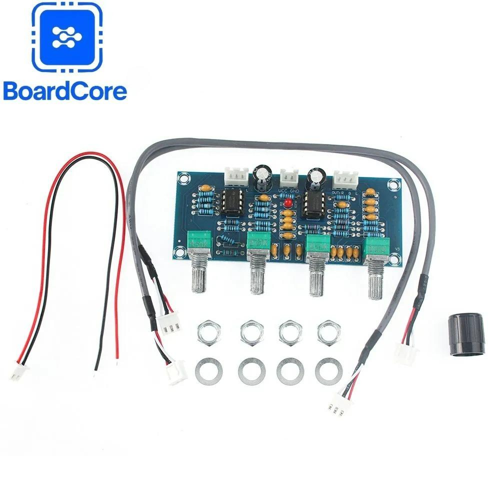 

XH-A901 Попередній підсилювач Препідсилювач з регулятором тембру високих і низьких частот NE5532 Регулювання гучності Попередній підсилювач Контролер тембру для плати підсилювача XH-A901