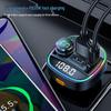 Bluetooth Car MP3 Player with Dual Display, Voltage Detection, and Super PD Fast Charging Cigarette Lighter Adapter