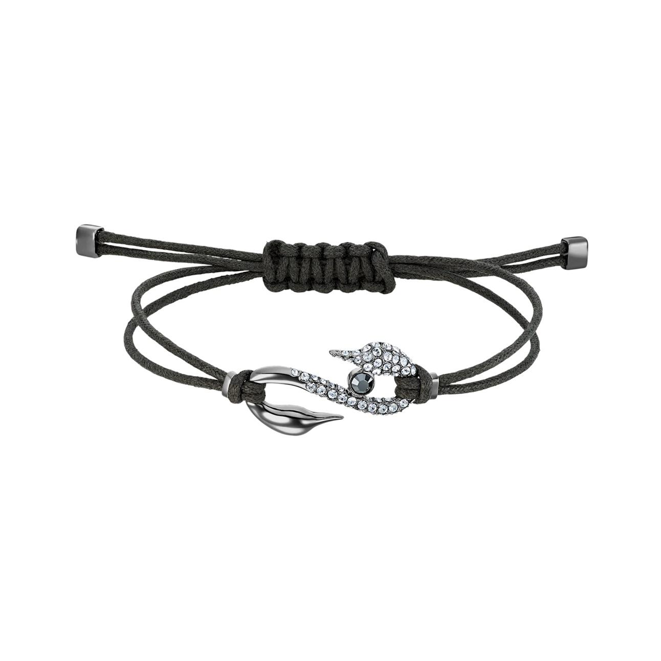 Swarovski Minimalist Swan Shaped Woven Adjustable Bracelet Unisex Bracelets 5511777 Box (Random Color)