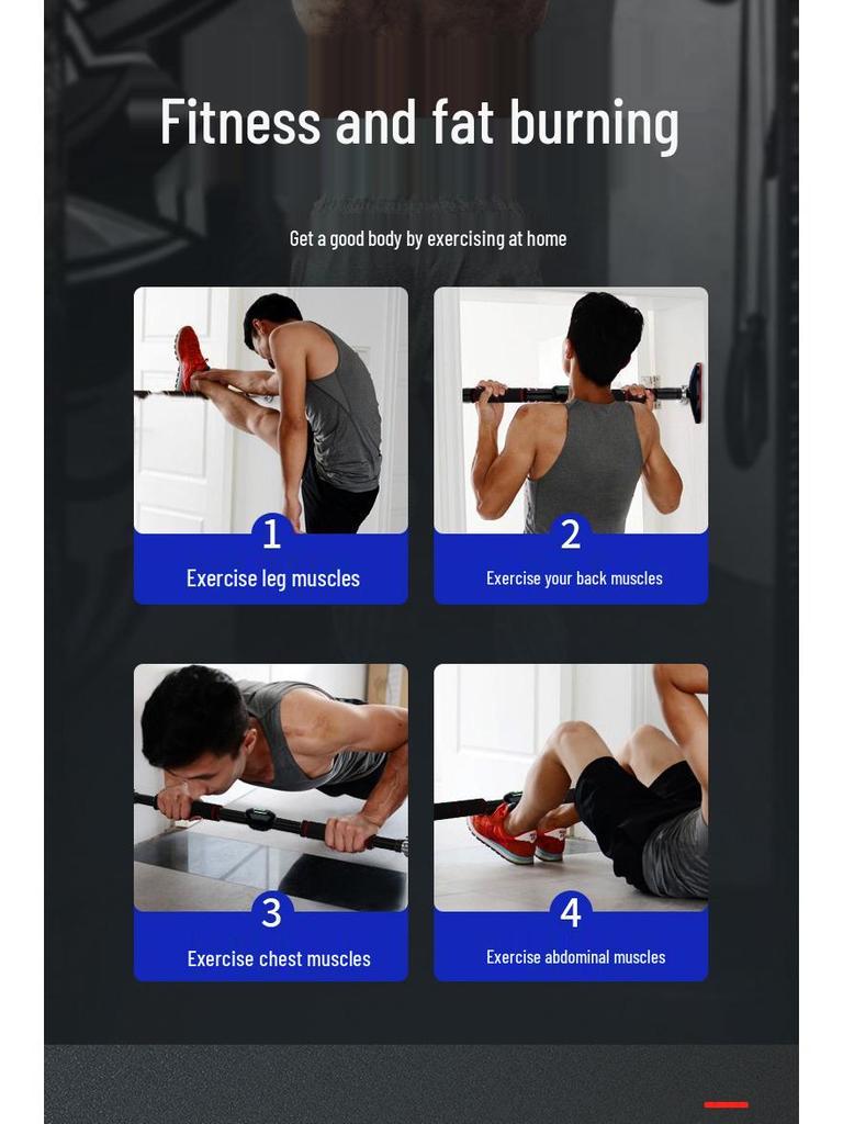 Yikang No-Drill Door Frame Pull-Up Bar: Indoor Fitness Equipment