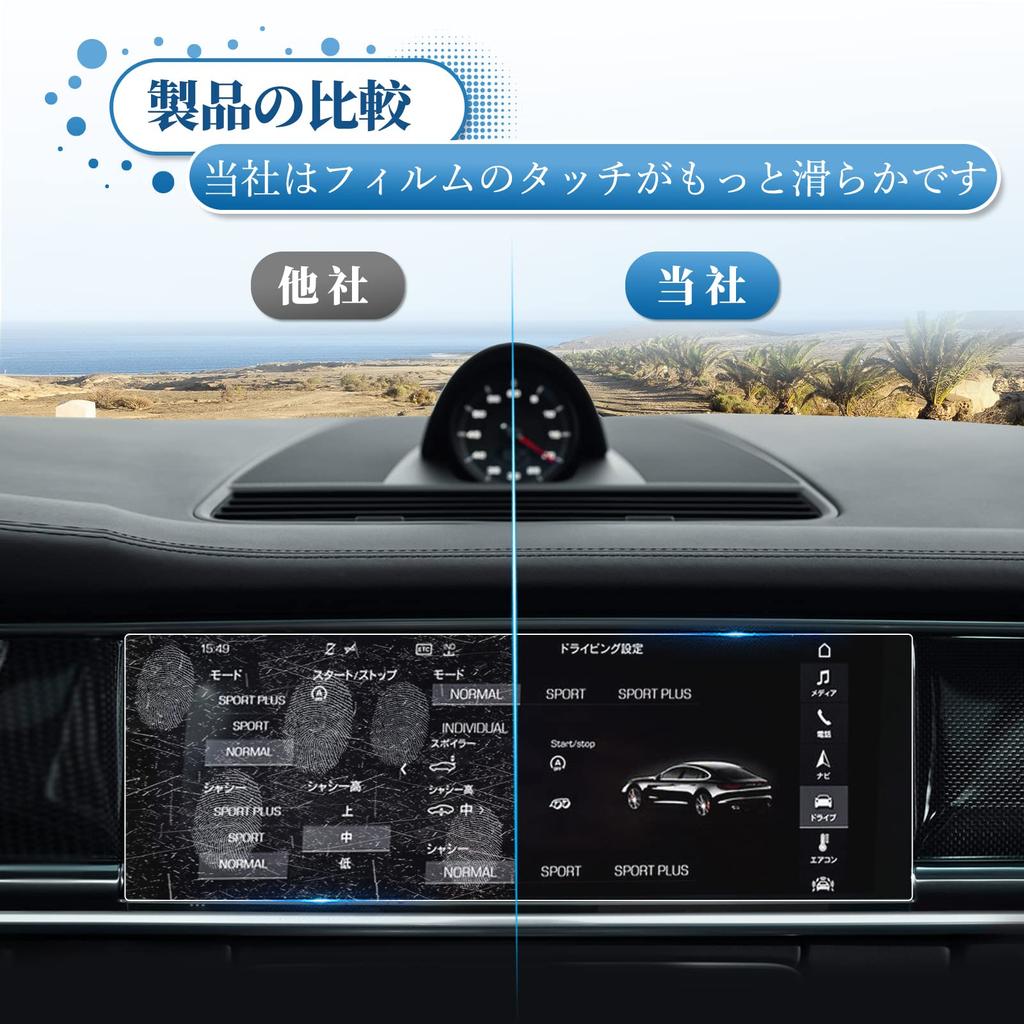 Coleya Porsche Panamera 971 2nd Generation 2017-Present Car Navigation Film 12.3 Inch LCD Screen