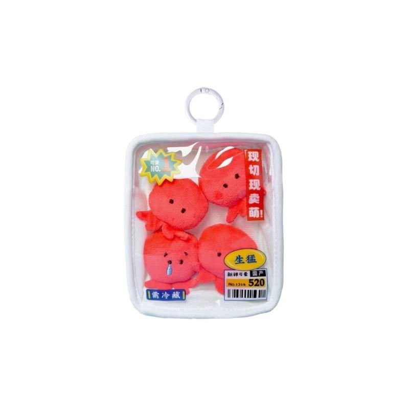Boxed Salmon Creative Sardine Squid Arctic Shellfish Plush Doll Pendant For Gift