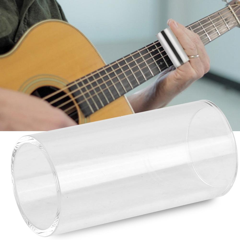 Universal Guitar Transparent Glass Slide Instrument Accessory Guitar Slide Set (51mm)