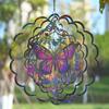 Wind Spinners Metal Butterfly - Butterfly Gifts for Women Mom Grandma Wife, Hanging Wind Spinner for Outdoor & Indoor Decorations, 12 Inch 3D Wind