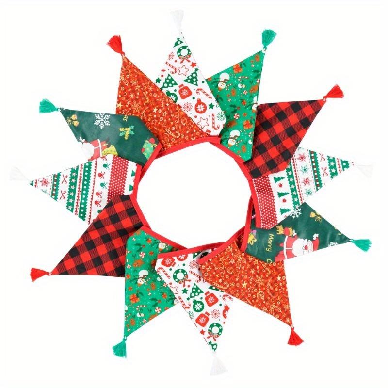 3.2M Vintage Floral Fabric Bunting 12 Pennant Flags Wedding Party Decor Banner Birthday Party