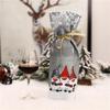 Creative Christmas Wine Bottle Bags Cute Santa Drawstring Wine Bottle Gift Cover Xmas Party Decor