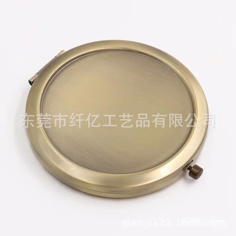 1pcs Portable Makeup Mirrors Metal 70mm Blank Round Compact Mirror For DIY Girl's Women Cosmetic Pocket Mirror Beauty Tools