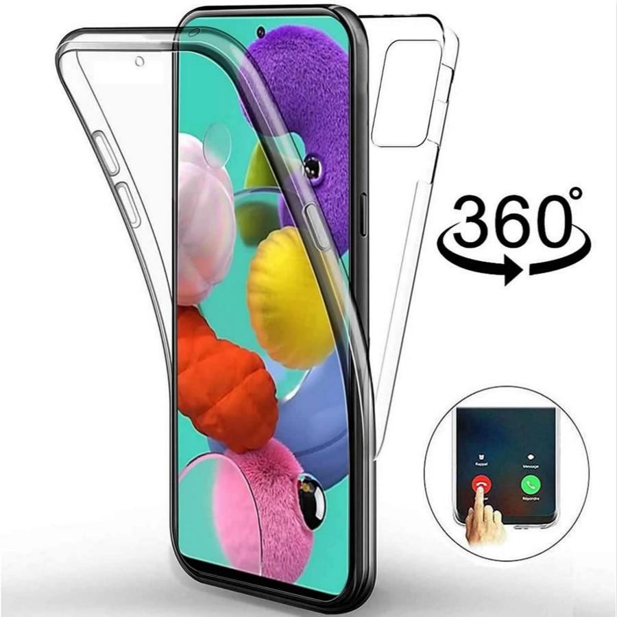 360 Double Soft TPU Case for Samsung Galaxy A11 A31 A21S A51 A71 A01 A41 A50 A30 A70 A40 A20 A10 A30S A6 A7 A8 S20 Ultra S10E S10 S9 S8 Plus Cover