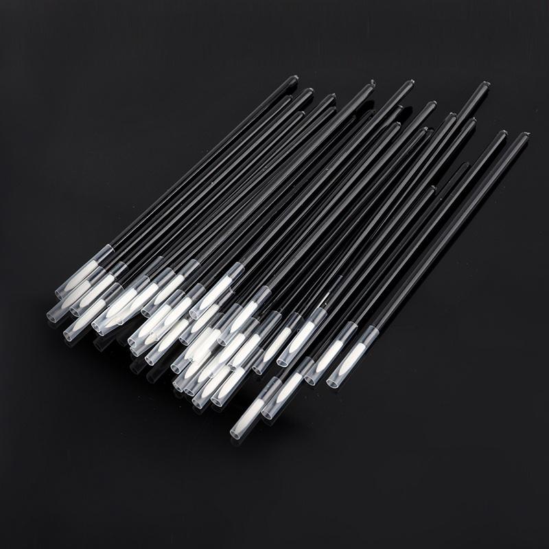 50PCS Eyeliner Brushes Long Thin Tip Applicator Eyeliner Wand Women Makeup Brush Cosmetic Supplies for Eye Beauty Make Up