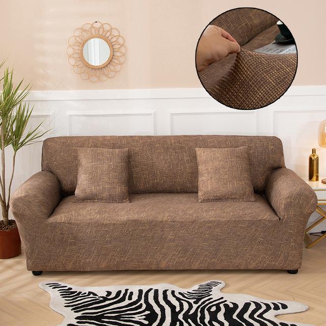 Elastic Tight Wrap All -Inclusive Sofa Cover For Living Room Spandex Couch Cover Sectional Furniture Slipcover 1 2 3 4 Seater for Home
