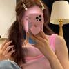 2Pcs Frosted Duckbill Clip Colorful Fix Hair Hairpins  Bangs Clip Hairdressing Hairpins Barrettes Headwear Accessories