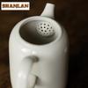 165ML Plant Ash Gray Glaze Teapot Creative Tea Infuser Pot Tea Maker Kettle With Ball Hole Teaware Accessories Decoration Craft