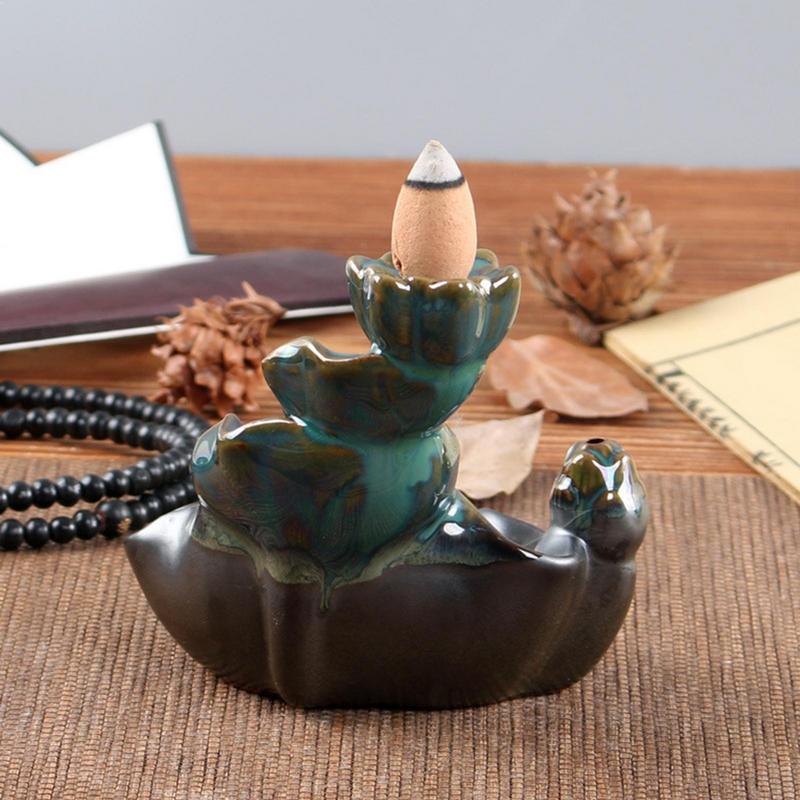 

Курильница с обратным потоком, керамический держатель для благовоний с водопадом, домашний орнамент для ароматерапии, дзен-декор для домашнего офиса, медитации