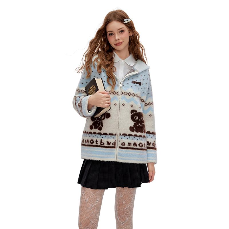 

UNIFREE Women s Fair Isle Jacquard Knit Sweater One Size
