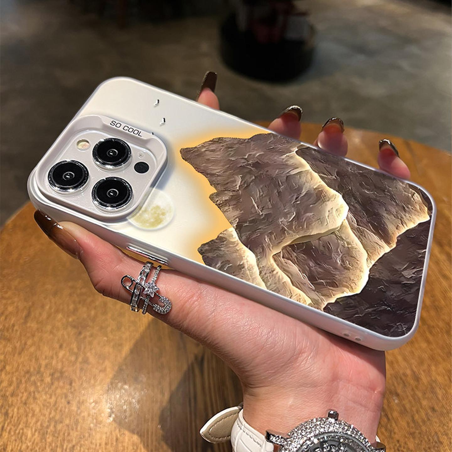 

Чехол для телефона Золотая Гора для IPhone 17 17Air 16 15 14 13 12 11 Pro Max 16 Plus 13 Mini Лазерное Электролитическое Покрытие iPhone 12