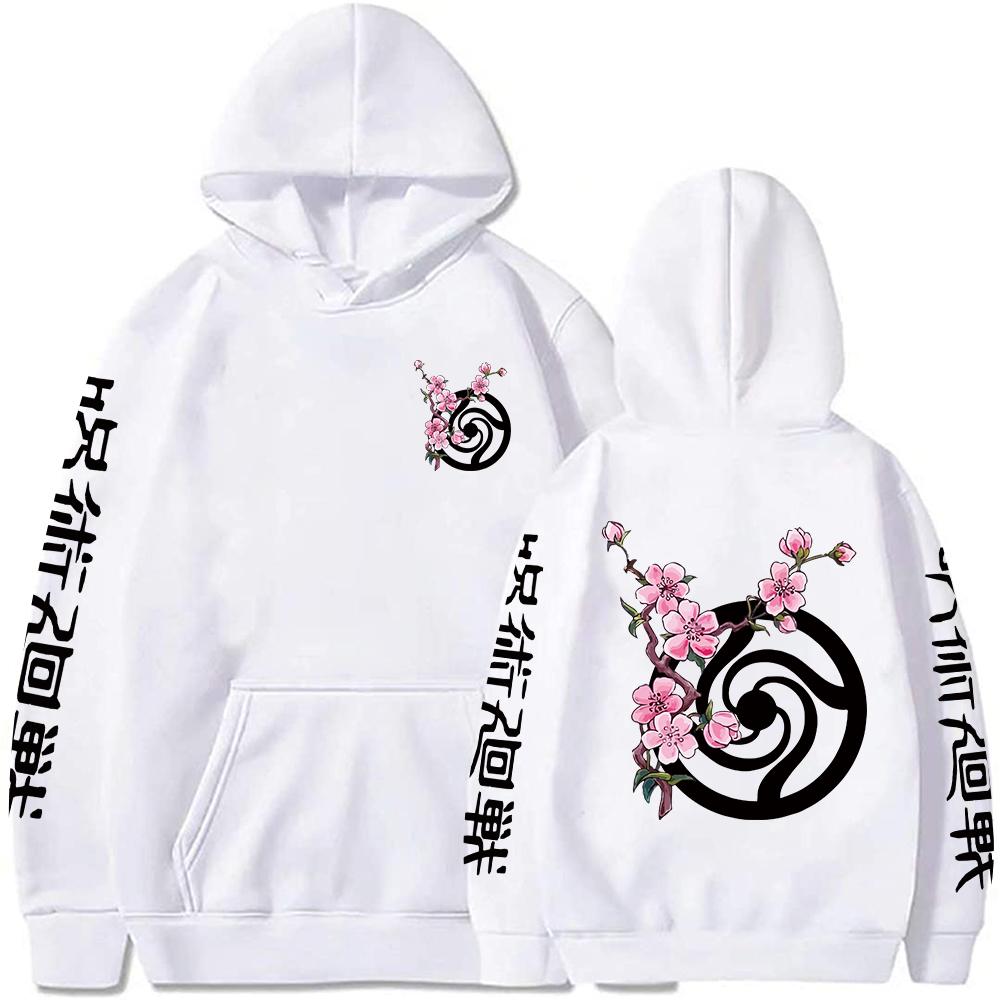 Jujutsu Kaisen Japan Anime Gojou Satoru Graphic Hoodies Oversized Hooded Sweatshirt Long Sleeves Cotton Hoodie Men Women Clothes