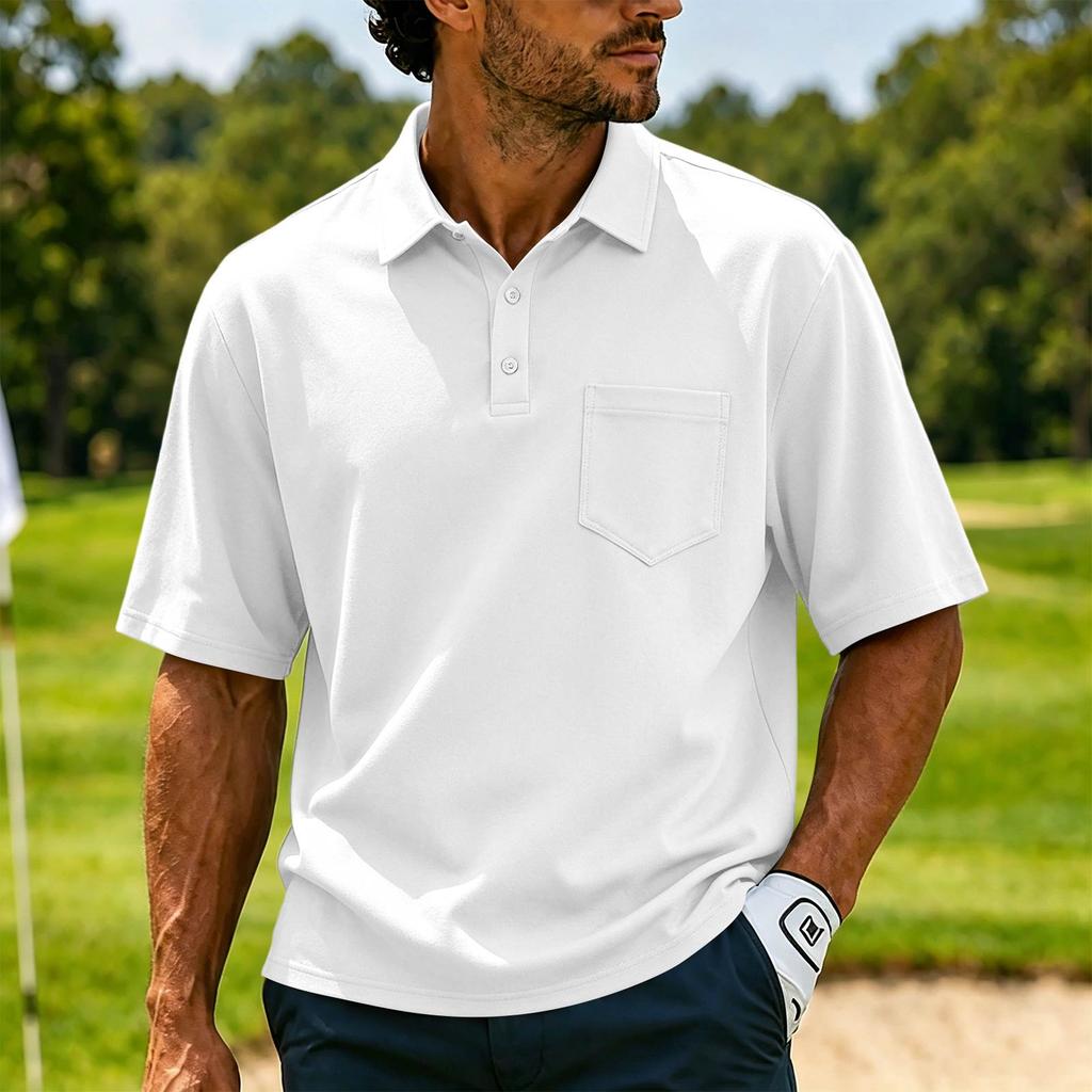 Men's Casual Short Sleeve Button Down Shirt Lightweight Breathable Summer