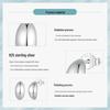 Avle Daily Versatile Moon S925 Sterling Silver Earrings for Women - Hot Sale