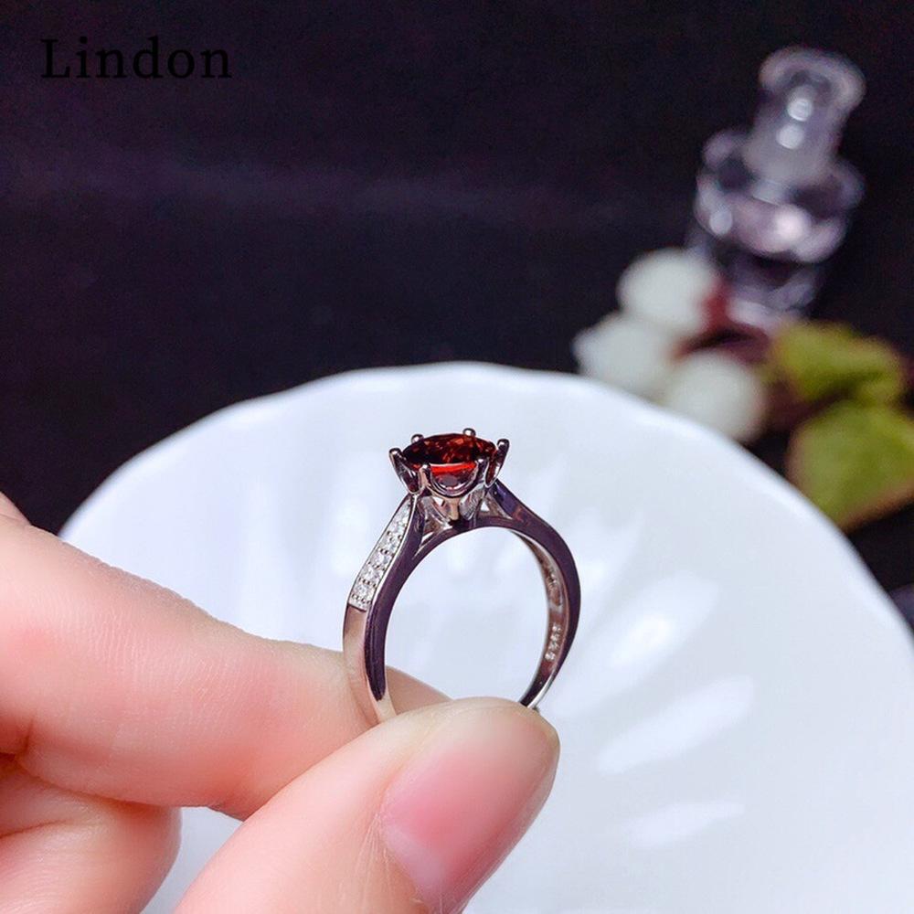Lindon Classic  Zircon Ring Ladies Jewelry Wedding Promise Party Gift