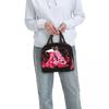 Charlie And Vaggie Valentines Hazbin Hotels Insulated Lunch Bag for School Cooler Thermal Food Box Tote Lunch Boxes Container