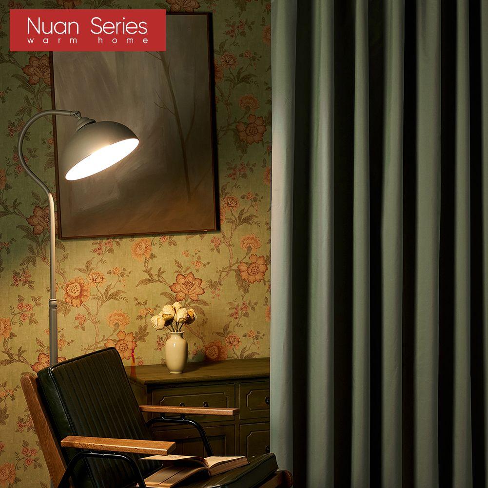 1PC Nuan Series 100% Blackout Versatile Solid Color Insulated Thick Curtains for Bedroom Living Room Balcony Window Home Decor