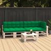 Day and Night - Day and Night Cushions for Pallet Sofa 5 Units Green Fabric