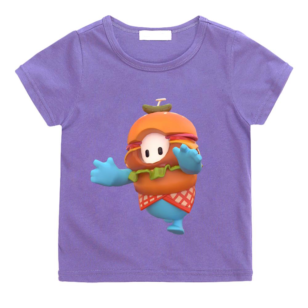 Fall Guys New Style Cartoon T-Shirt High Quality 100% Cotton Casual Trend Soft T-shirt Boys/girl Kawaii Round Neck Camisetas Anime T-shirt Summer Tops