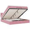 Maison Exclusive - Lit ottoman avec matelas et LED Rose 180x200 cm velours