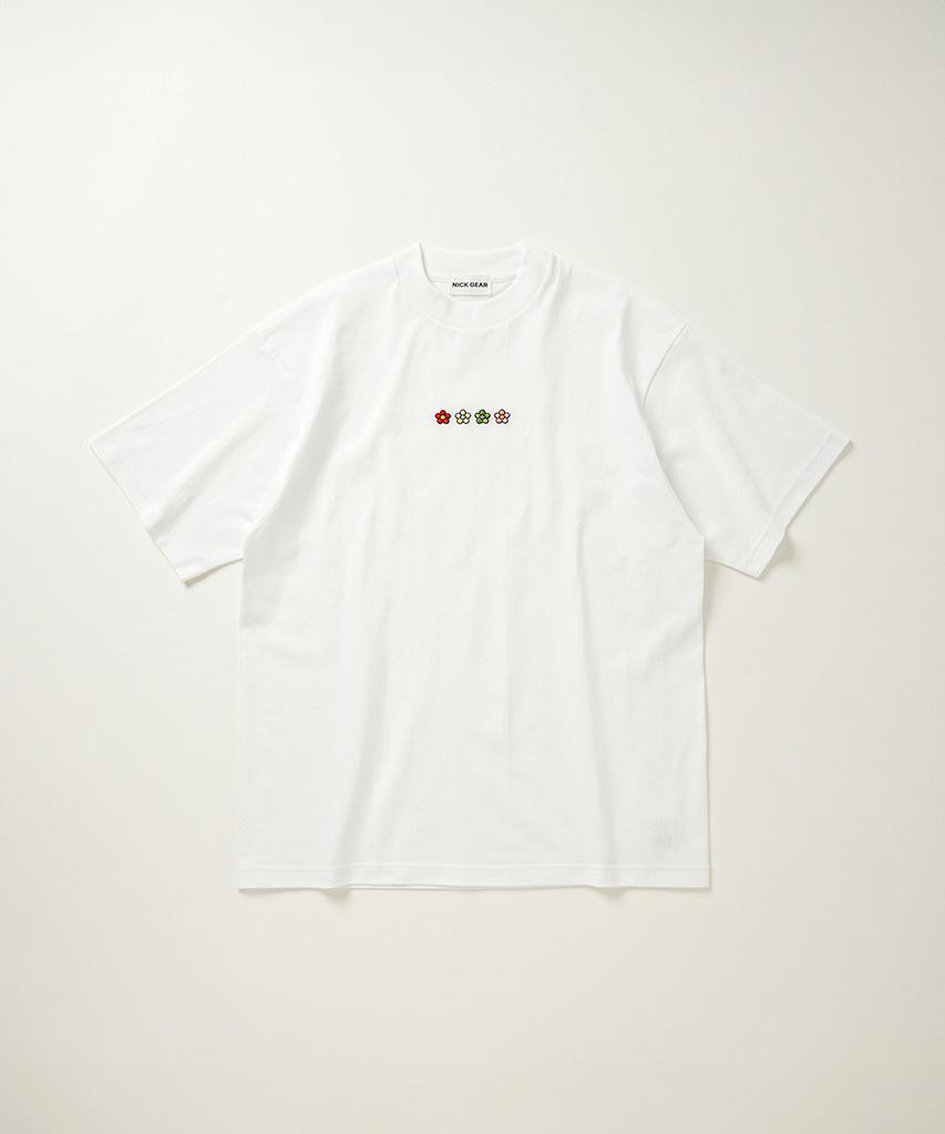 Niggieo Alignment Flower Short Sleeve T-Shirt - White / Alignmentflowerwh