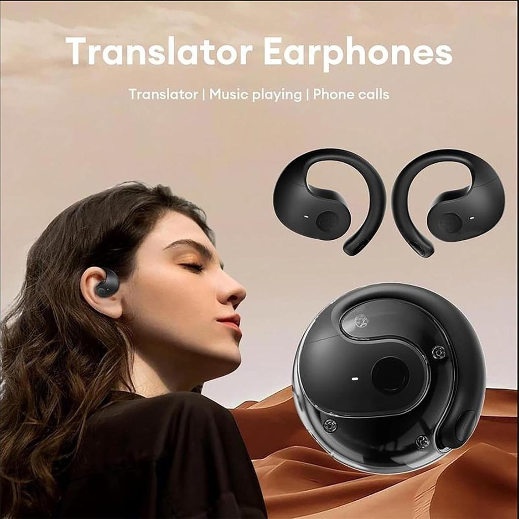 Hy-Undai Hy-T26 Pro Language Translator - New Translation Headphones Wireless High Precision Translation Headphones Support 75 Languages Play Music