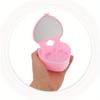 12pcs Heart Shaped Jewelry Boxes Portable Pocket Mirror Cute Plastic Storage Organizer for Rings Bracelets Small Jewelry Boxes