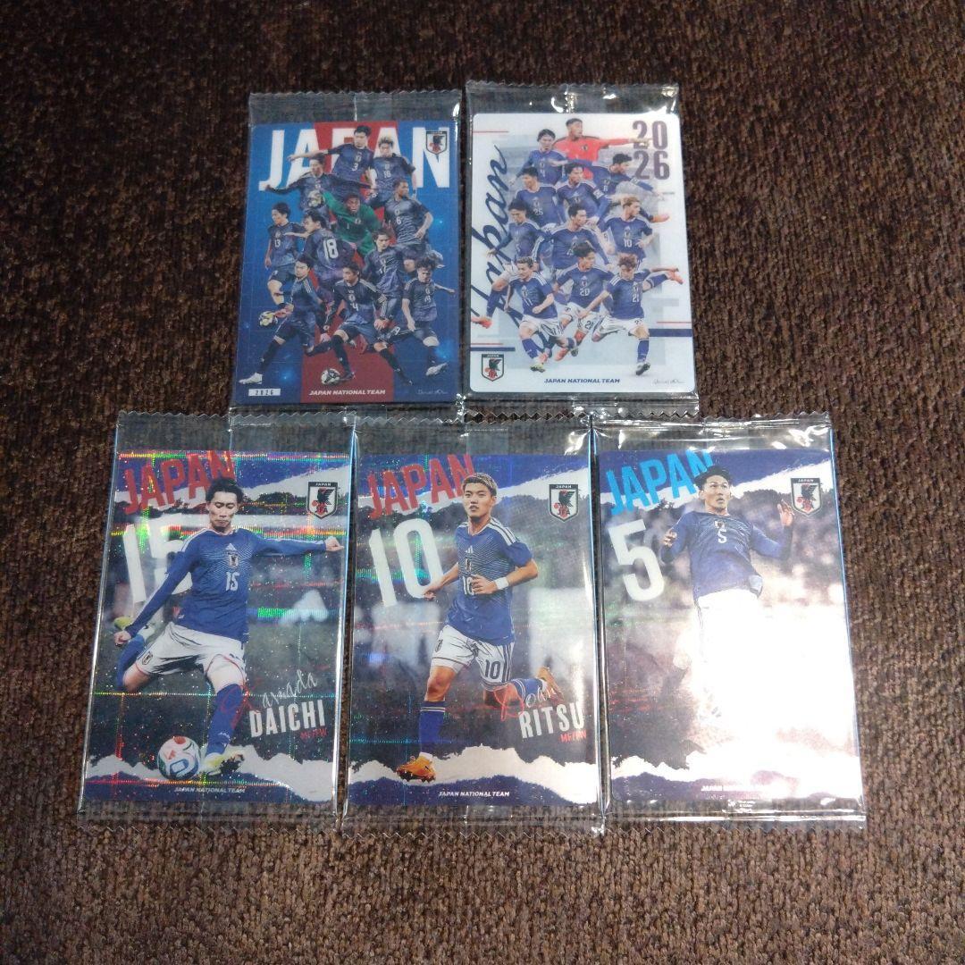 Used Japan National Soccer National Team 2026 Trading Card Set of 5