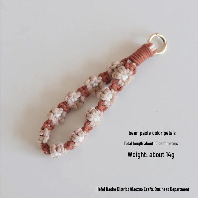 Colorful Daisy Wrist Strap Keychain & Bag Charm Accessory