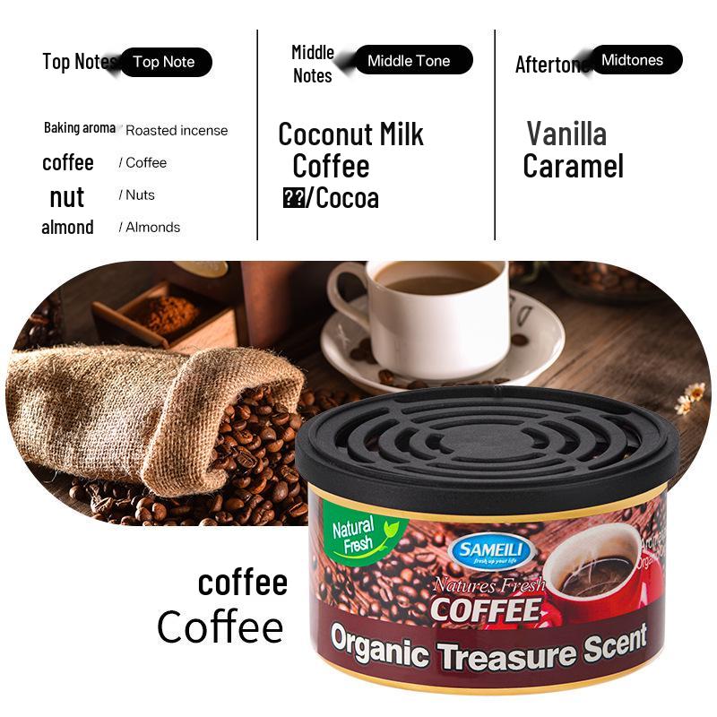 Organic Sandalwood Car Air Freshener - Essential Oil Aromatherapy Wood Deodorizer