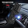 KEYSION Shockproof Armor Case for Xiaomi POCO X8 Pro Max Slide Camera Lens Protection Ring Stand Phone Cover for POCO X8 Pro Max