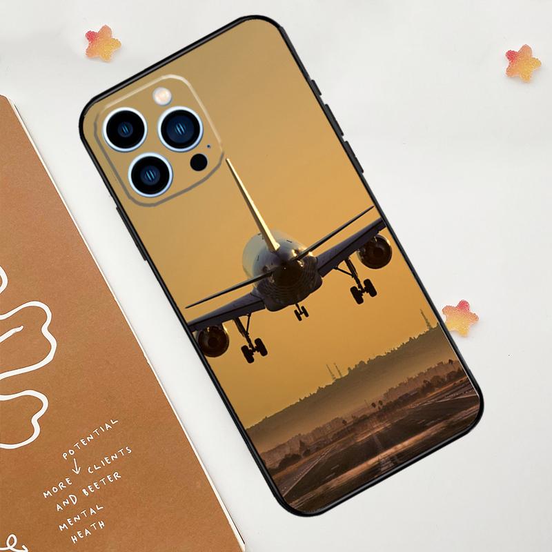 

Чохол для телефону з літаком, літаком, авіалайнером для iPhone 17 Pro Max 14 11 15 16 Pro Max 13 12 mini 16 Plus 16e 17 Air Funda iPhone 15 Plus