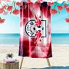 Giant Beach Towel with RB Leipzig Bull Badge, Quick Dry Microfiber, Soft Absorbent, for Beach Pool Soccer Fan Gift