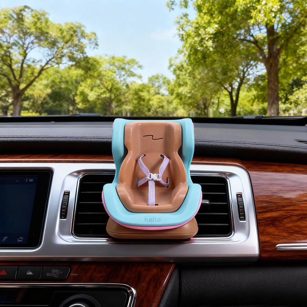 Plastik Puppenautositz Cartoon Ornamente Cartoon Stuhlmodell Auto Innenraum Styling