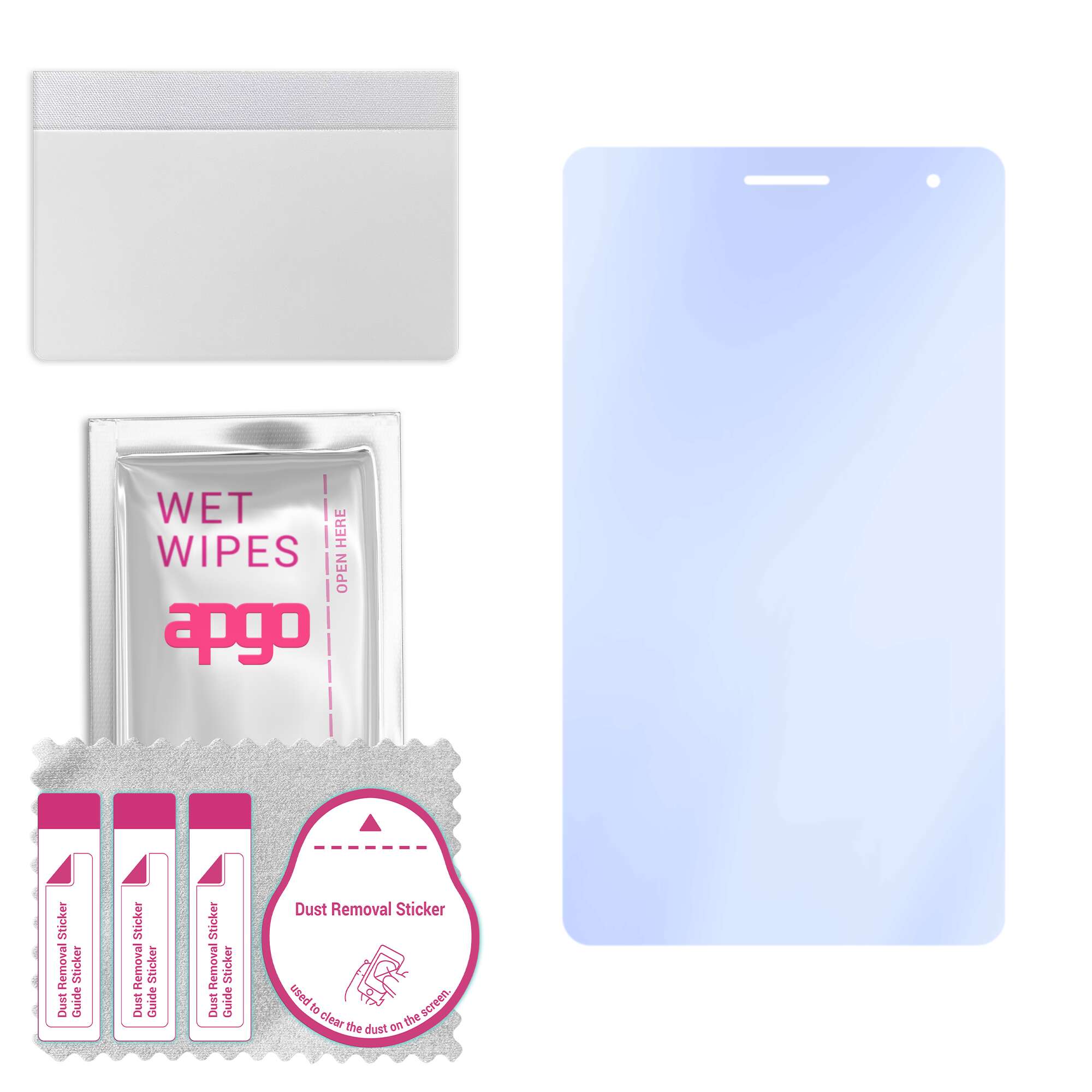 

apgo Ultra-Clear 9H Hybrid protective glass compatible with Huawei MediaPad T2 7.0 Pro, flexible nano glass, great replacement for tempered glass, scr